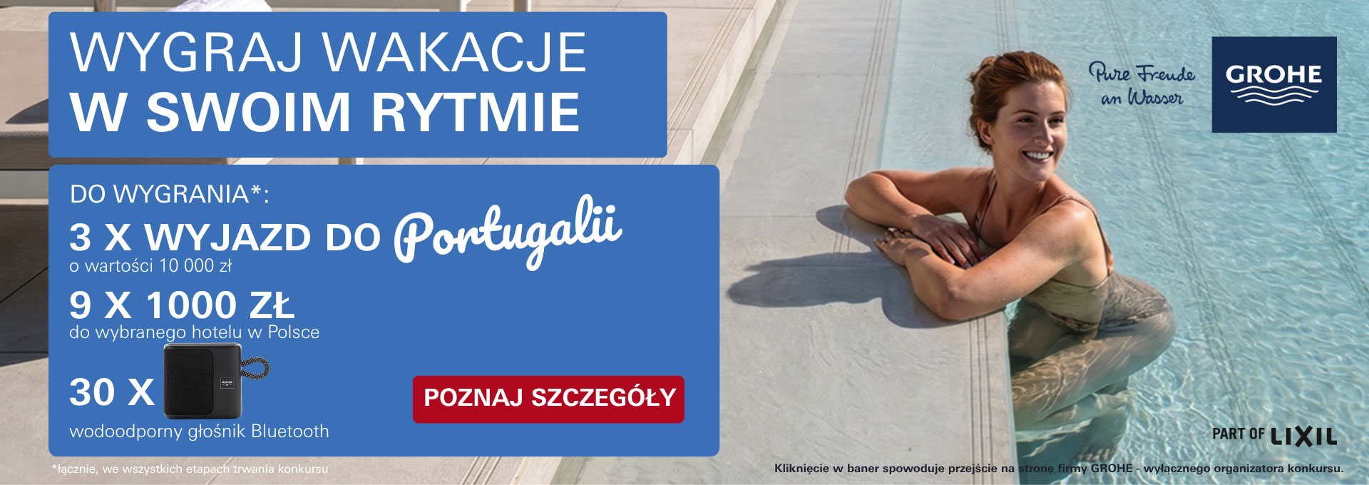 Konkurs GROHE — Wygraj wakacje w swoim rytmie